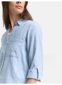 TOM TAILOR Μπλούζα γαλάζιο / λευκό