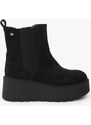 Ligglo Μαύρα Μποτάκια Flatform με Ελαστικά Πλαϊνά