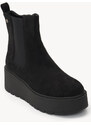Ligglo Μαύρα Μποτάκια Flatform με Ελαστικά Πλαϊνά