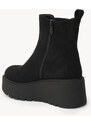 Ligglo Μαύρα Μποτάκια Flatform με Ελαστικά Πλαϊνά
