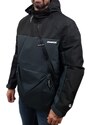 Emerson - 252.EM10.68 - Ebony/Black - Pullover Hooded Jacket - Μπουφάν