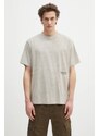 Μπλουζάκι Barbour Barbour Calton Linen Blend OS Fit T-Shirt χρώμα: μπεζ, MTS1404