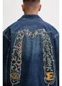Τζιν μπουφάν Evisu Sheridan Daicock Printed ανδρικό, χρώμα: ναυτικό μπλε, 2EAHTM4SJ1015