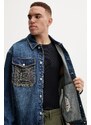 Τζιν μπουφάν Evisu Sheridan Daicock Printed ανδρικό, χρώμα: ναυτικό μπλε, 2EAHTM4SJ1015