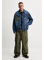 Τζιν μπουφάν Evisu Sheridan Daicock Printed ανδρικό, χρώμα: ναυτικό μπλε, 2EAHTM4SJ1015