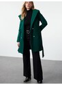 Trendyol Ανοιξιάτικο και φθινοπωρινό παλτό σκούρο πράσινο