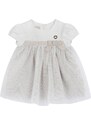Chicco Φόρεμα γκρι / λευκό