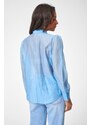 DeCoro Πουκάμισο See Through - ΓΑΛΑΖΙΟ