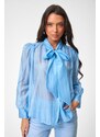 DeCoro Πουκάμισο See Through - ΓΑΛΑΖΙΟ